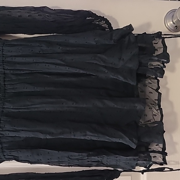 Free People Daliah Drop Waist Dress Deep Jade sz Med - Picture 9 of 10